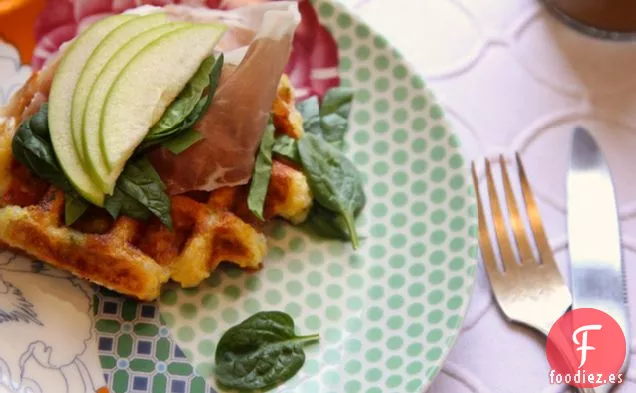 Gofres Sin Gluten Con Harina De Maíz Y Gruyere