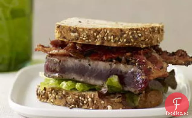 Sándwiches Bltt (tocino, Lechuga, Mermelada De Tomate Y Filete De Atún) 