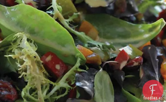 Ensalada Tibia De Pimienta Y Cangrejo