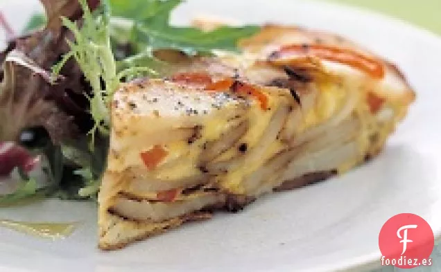 Frittata De patata Y pimiento rojo