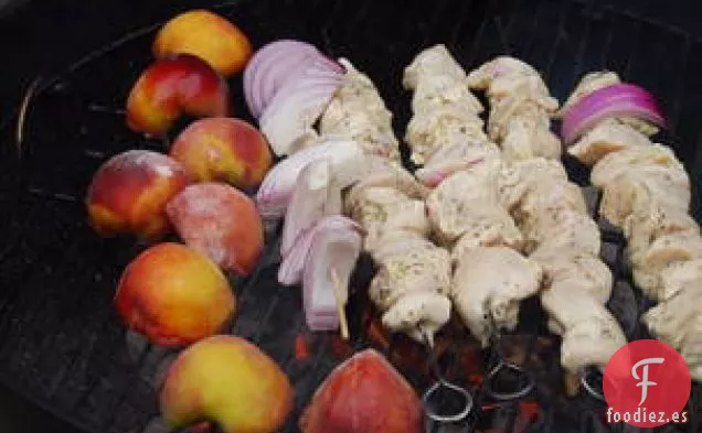Frutas De Hueso A La Parrilla Con Jarabe De Pimienta Negra Y Balsámico