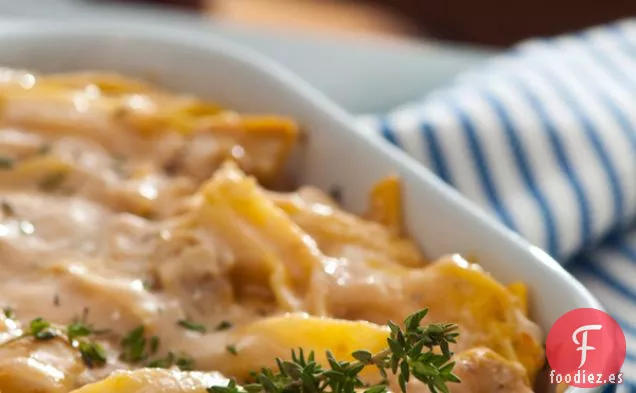 Pollo Al Horno Y Fideos
