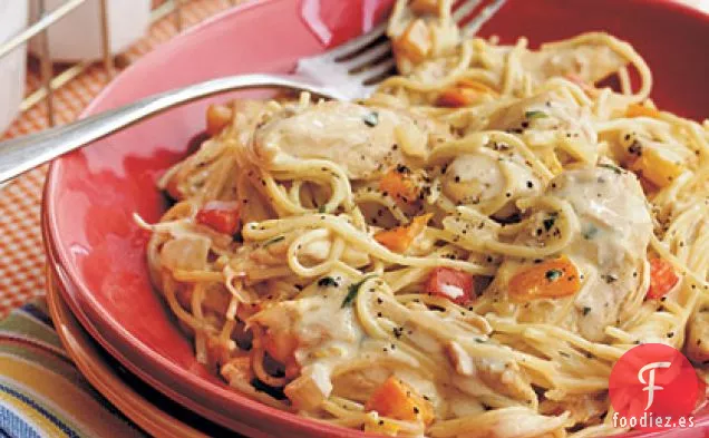 Pasta de Pollo y Pimienta