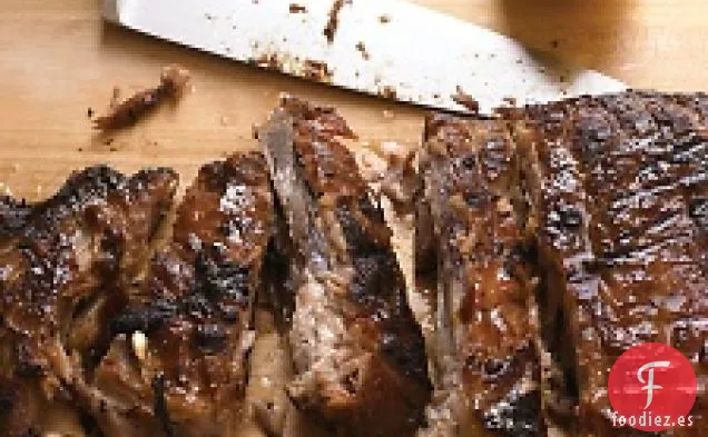 Costillas Glaseadas con chipotle y Miel