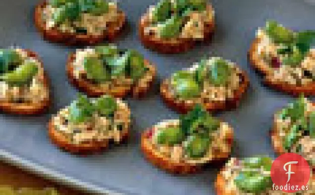Crostini de Atún y Fava