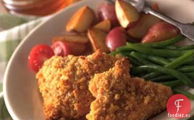 Pollo con Pan de Maíz y Miel