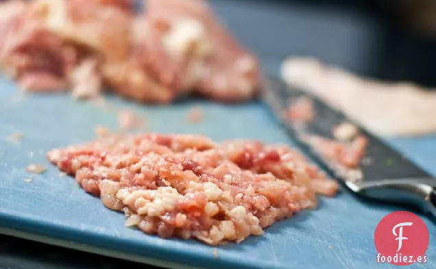 Tsukune de Pollo (Salchicha de pollo japonesa)