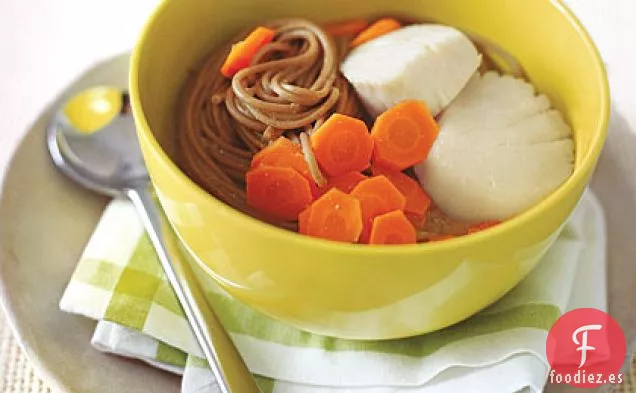 Sopa de Vieira y Soba