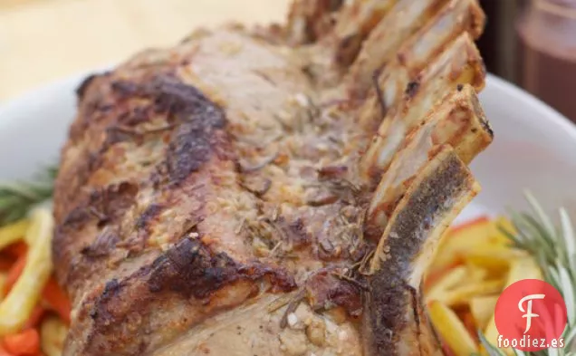 Lomo De Cerdo Con Hueso Y Salsa Dijon