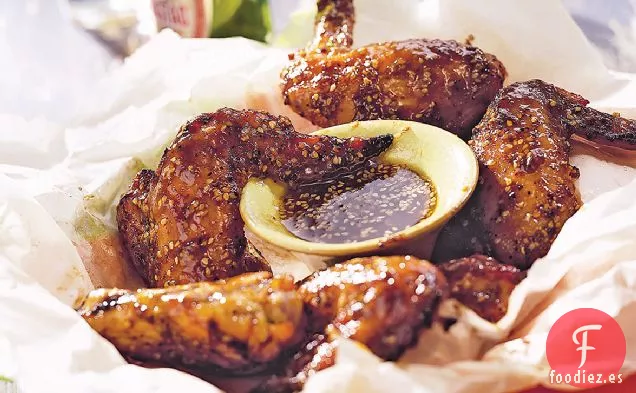 Receta de Alitas de Pollo con Salsa de Ciruela