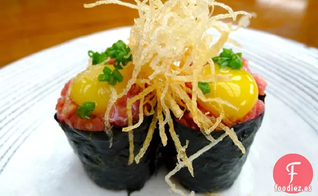 Receta de Sushi Wagyu Gunkan