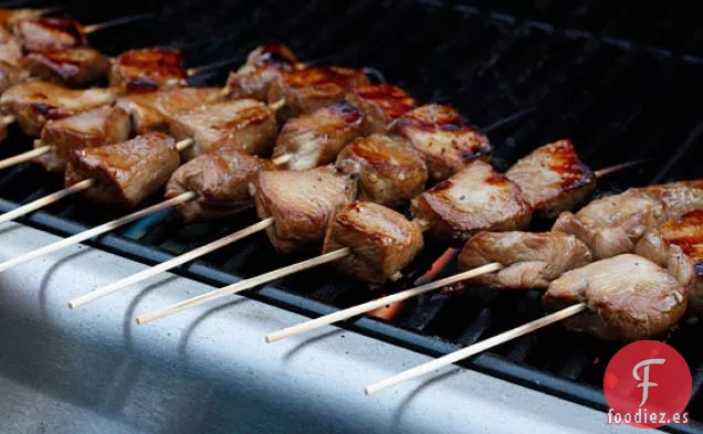Brochetas de Cerdo Filipinas a la Barbacoa