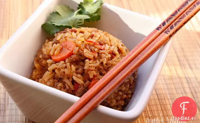 Carne Tailandesa Picante Y Arroz Jazmín