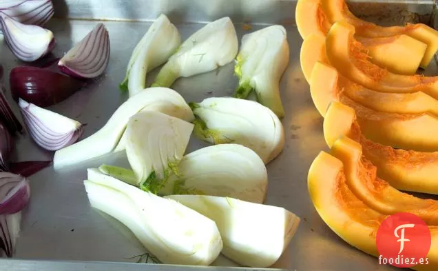 Ensalada De Hinojo Asado Con Aderezo Ras-el-hanout