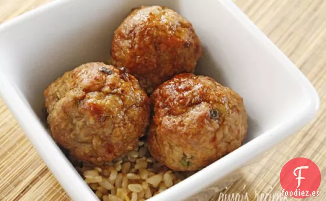 Albóndigas De Pavo Asiático Con Salsa De Sésamo De Lima