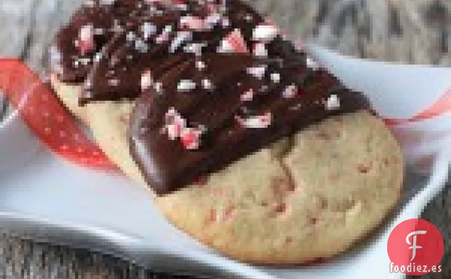 Galletas de Menta Bañadas en Chocolate