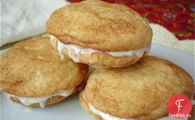 Galletas de Bocadillo de Ponche de Huevo Snickerdoodle