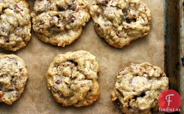 Galletas De Avena, Chispas De Chocolate Y Nueces Pecanas