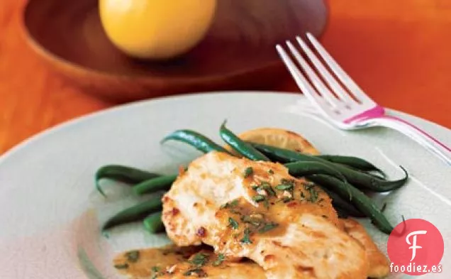 Escalopina de Pollo con Cilantro y Limón