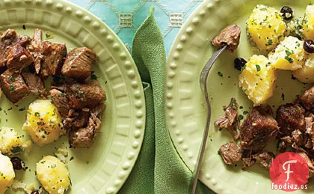 Cerdo Asado Marinado con Patatas Cilantro