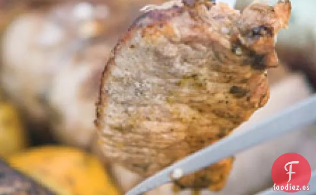 Lomo De Cerdo A La Parrilla Con Naranja, Comino Y Cilantro