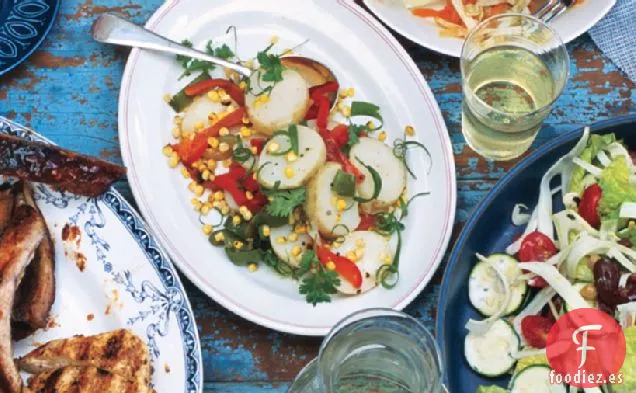 Ensalada De Papas Yukon Gold Con Chiles, Cilantro Y Comino Tostado