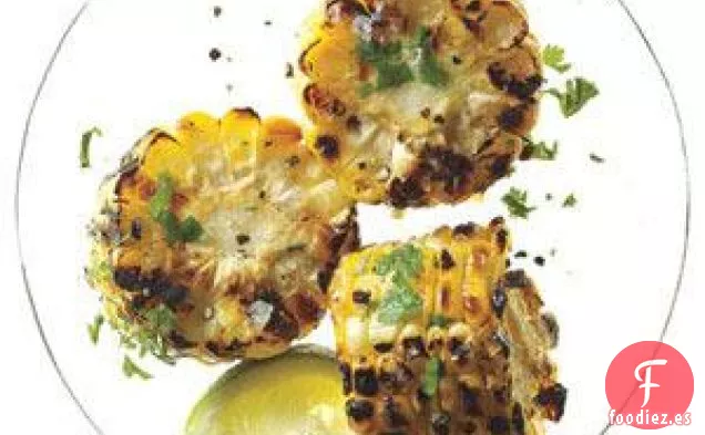 Maíz Mexicano A La Parrilla Con Cilantro
