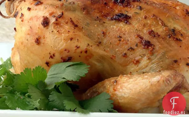 Pollo Asado con Pesto de Cilantro y Menta