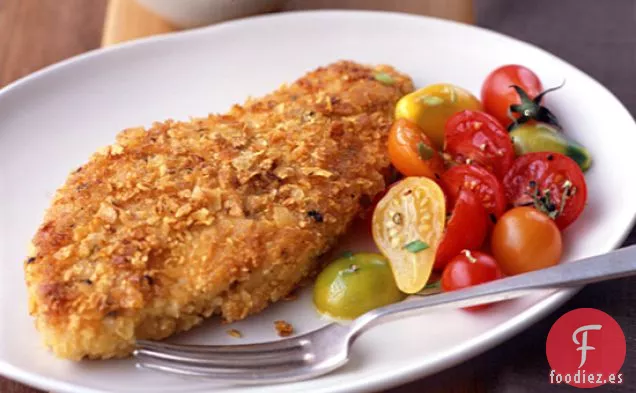 Pechugas de Pollo Fritas Amazon con Salsa de Cilantro