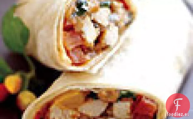 Burritos de Pavo con Salsa y Cilantro