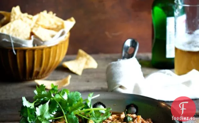 Salsa de Queso Crema de Chorizo Caliente, inspirada en mi hermano pequeño