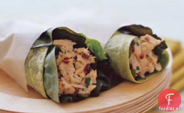 Envoltura De Atún Picante Y Tomate secado Al Sol