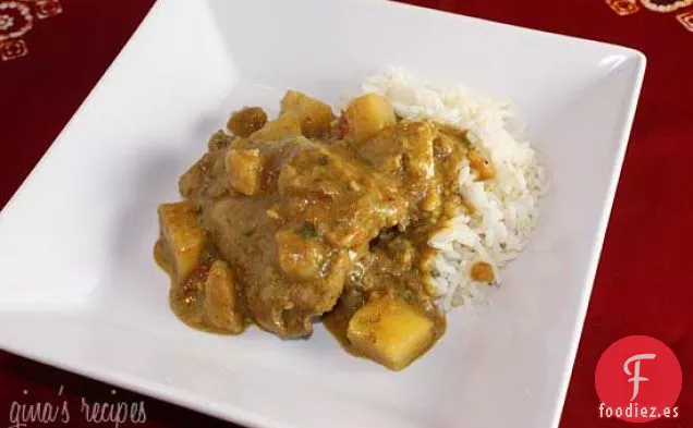 Pollo Al Curry Con Leche De Coco
