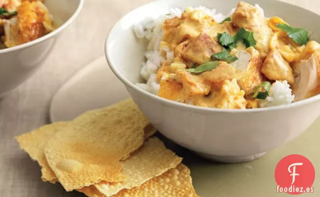 Pollo al Curry a toda prisa