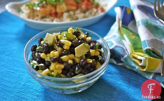 Ensalada De Maíz Y Frijoles Negros