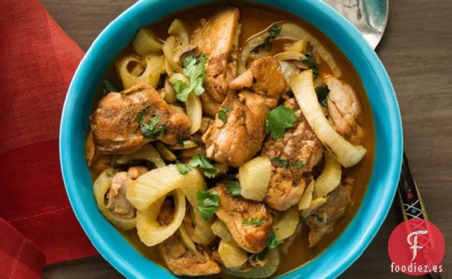 Tagine De Pollo Con Hinojo Y Aceitunas