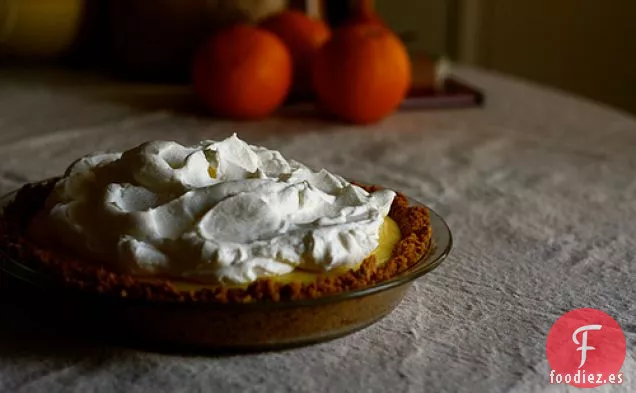 Pastel De Crema Y Naranja Sin hornear