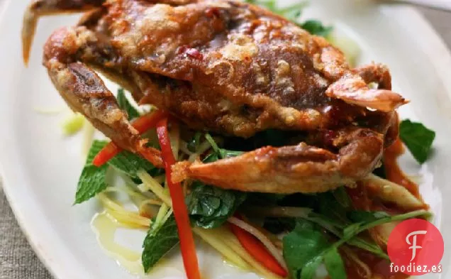 Receta Crujiente de Cangrejos de concha blanda de Maryland