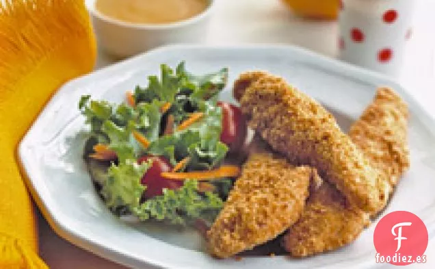 Dedos De Pollo Con Salsa De Naranja