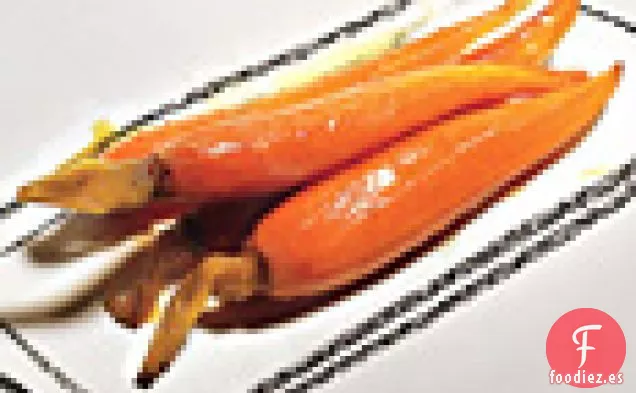 Zanahoria Bebé Confitada con Jugo de Naranja y Comino
