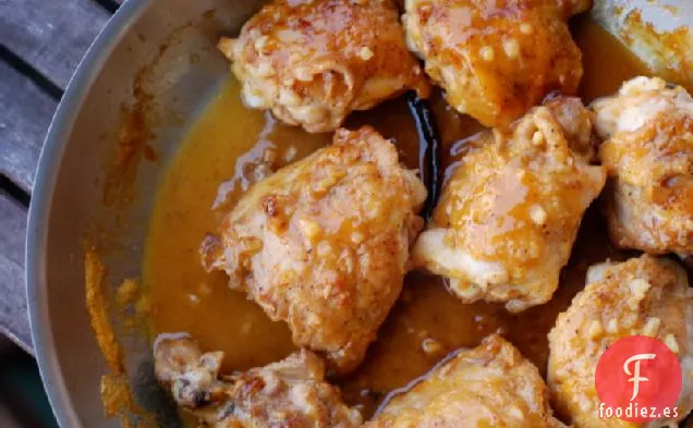 Pollo Con Jugo De Naranja Y Vainilla