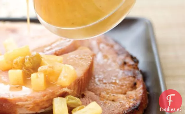 Filete De Jamón Con Glaseado De Naranja