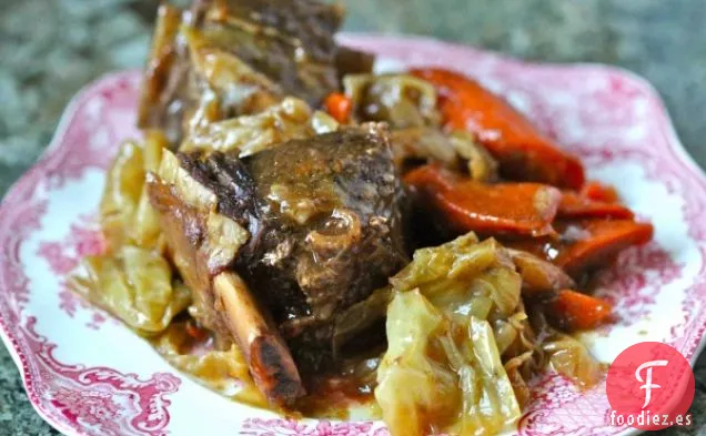 Receta de Costillas Cocidas a Fuego Lento
