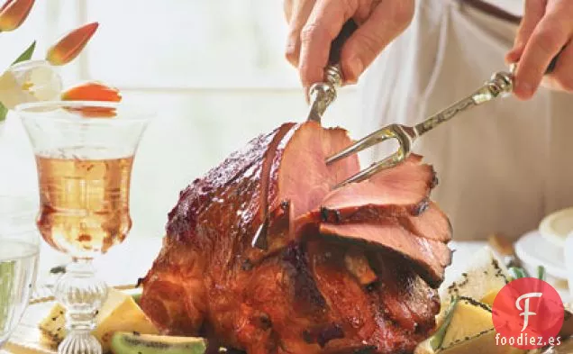Jamón Glaseado de Ciruela Caliente Dulce