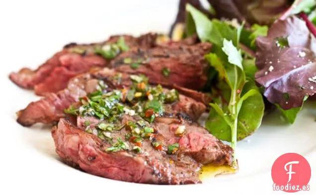 Receta De Filete De Falda Con Salsa Chimichurri