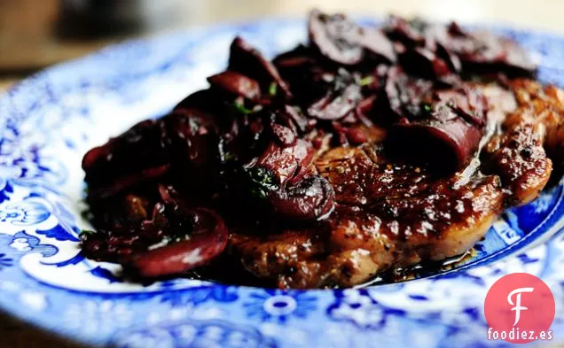 Bistec con Salsa de Champiñones Borgoña