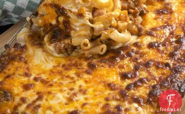 Macarrones Simples Con Carne De Res Con Queso