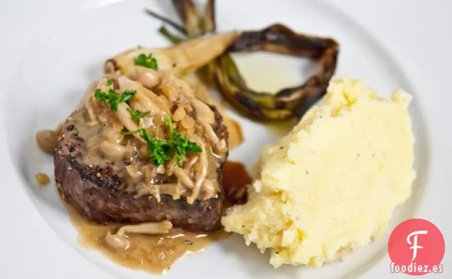 Bistec Con Salsa De Champiñones (bistec Aux Champignons)