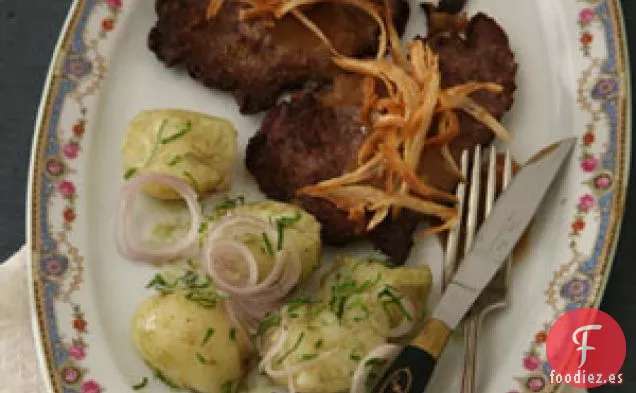 Bistec Al estilo Austriaco Con Ensalada De Patatas