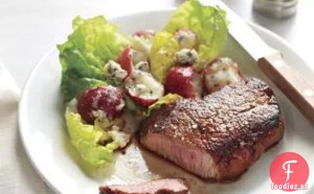 Receta De Ensalada De Filete Con Patata Y Queso Azul